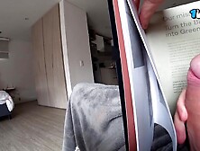 PENIS FLASH.  Hotel Maid Watching Me Jack Off and showed large booty mother I'd like to fuck