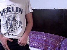 Cock hungry twink Antu fingers himself while masturbating solo