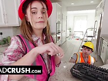 Bent Over Step Dad's Lap