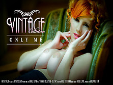 Adorable young lady in black stockings shows her big ass and starts to rub her tight pussy hole