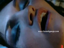 Lady on her way home busted by gang of nasty men and fucked in b