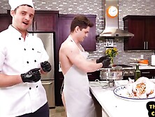 Fisting Gay Chef Fists Helpers Gaping Asshole In Kitche