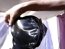 Compliant latex wife just loves to participate in some naughty shows of her taskmaster