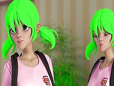 Beautiful 3D teachers and schoolgirls strip naked and fuck hardcore