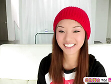 Alina Li pummeled by a super huge cock and gets messy facial