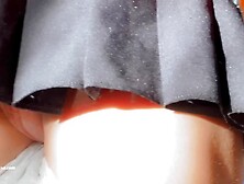 My Risky Masturbates in Bus.  Nude vagina under skirt.  Public Sleazy hobby