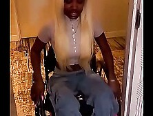 Pretty Paraplegic Pussy With Coco Skin Get's Cracked