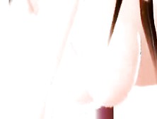 Cute and busty 3D brunette sucks dick and gets rammed