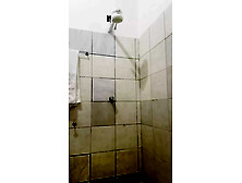 Brazilian Girl Takes a Bath Naked