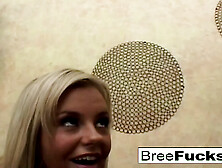 Naturally busty Bree Olson rides him until he cumming in her