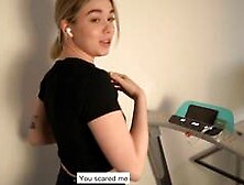 depraved schoolgirl fucked a nerd creampie in pussy