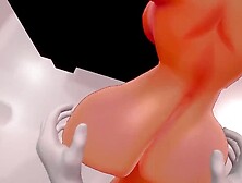 Sexy Chick Rides Toon in Cartoon Virtual Reality