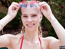 Erica Candfield Makes Sam's Bottle Rocket Blow All Over Her Face