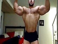 Str8 Arab Bodybuilder Massive Flexing