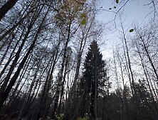 Glamorous hardcore masturbation in forest