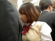 Shy and Innocent immediately in the train without notic