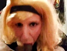 Sissy Crossdresser Annette Sucks And Gets Dildoed,  Facial