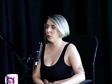 Blonde licks balls after talking about starting swinging,  the best positions for anal sex and showing her toys - Mary Red Queen