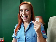 FAKEhub - Hot redhead nurse with perfect little pink shaved pussy has to collect a sperm sample