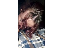 Drunk Lesbian sucking BBC in parking lot