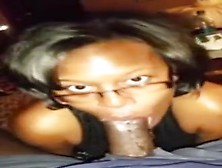 Watch This Nerdy Ebony Sucking Dick