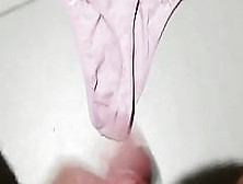 Jerk Off On Buddy Wife's Sexy Pink Thong