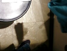 Guy Cums on Store Clothes