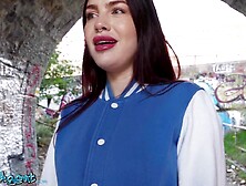 Public Agent Large lips large boobs POV oral-sex hardcore sex charming stranger with flawless body