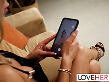 MILF Shalina Devine gets her feet worshiped and fucked by her stepson