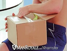 Hd - Manroyale New Fuck Toy Is Tested By The Delivery G