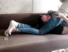 Verified Amateurs In Reverse Headscissors And Facesitting In Jeans - Smothering - Young Goddess Store