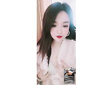 Woman on top is so comfortable that she rolls her eyes,  fuck hard Korean student