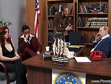 Large Tit Ginger Does The Mafia Boss Loving The Fucking