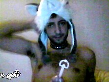 Cute Petboy plays with Big Urethral Toy