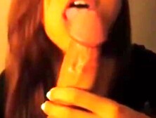 Asian Babe Gives A Sloppy Deepthroat And Gets Covered In Semen