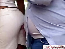 The best Bus Groping scene! Amazing Business Woman plays with Groper !