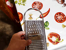 Extreme Stick Punishment With Carrot Grater.