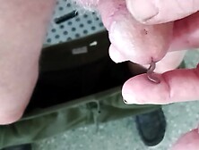 Earthworm entering my cock