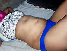 Laxmi the Indian housewife gets drilled by her brother-in-law in a saree while her husband heads to work