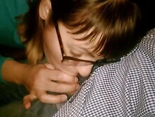 Public Blowjob in the bar - cocktail with cum