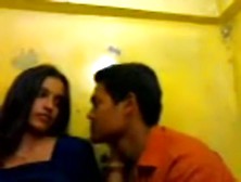 Desi Paramour Smooch Exposed Kiss In Room