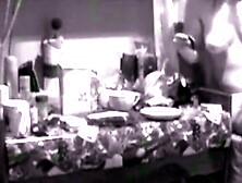 spy cam- naked stepmother puts on make up