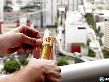 Hot MILF Facesitting Blowjob & Creampied by Step-Brother in Lingerie