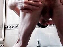 Guy Double Penetration & A2M,  Orgasmic With Trembling Thighs - Double Dildo