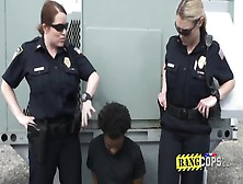 White Big Titty Cop Got Her Pussy Pounded On The Rooftop By A Big Black Cock!