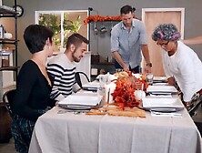 TRANSANGELS - Short-haired chick Daisy Taylor comes home for Thanksgiving and This babe gets STUFFED