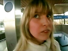 german blonde has anal