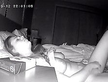 Shy Bitch Plays With Her Cunt Before Bed Voyeur Web camera