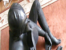 Latex Sleepsack Bondage,  Latex,  Bdsm