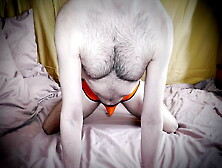 Hairy Faggot In Orange Panties With Open Ass - Girlz. Pro - Alexmilton